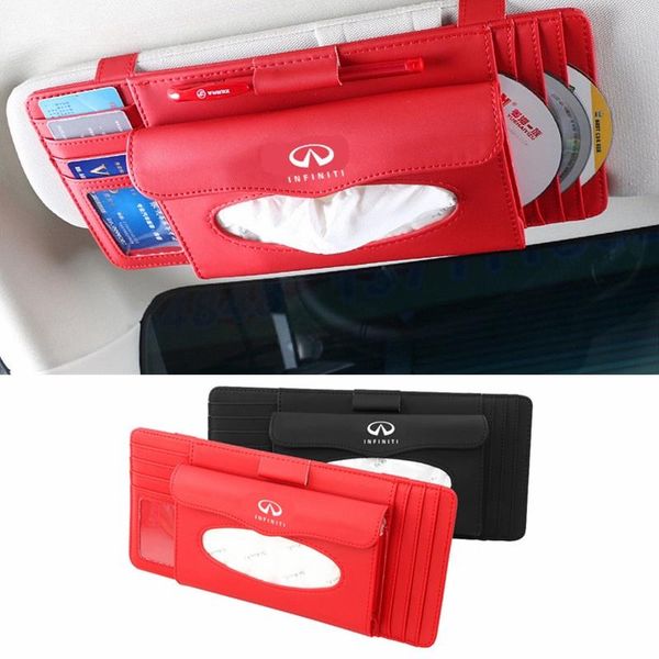 

car organizer pu multifunction tissue box interior decoration for infiniti fx35 q50 q45 g35 g37 m35 qx70 fx37 qx60 q30 fx i30 styling