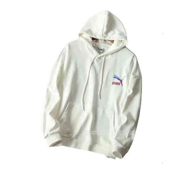 

21ss autumn trend product guochao biao code gradient large terry hoodie for men and women, Black