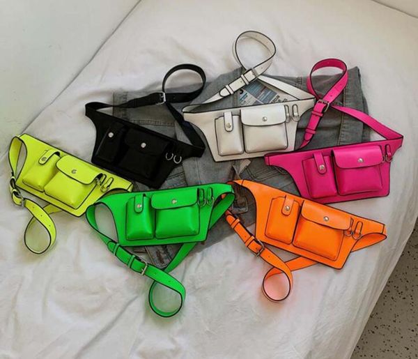 

waist bags women's pu leather packs fashion style shoulder girls crossbody chest pack cosmetic bag