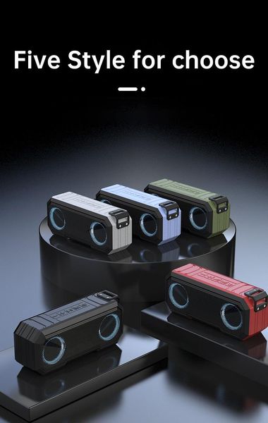 

mini speakers powkiddy latest x8 wireless bluetooth speaker ipx7 waterproof colorful luminous sound outdoor charging treasure subwoofer