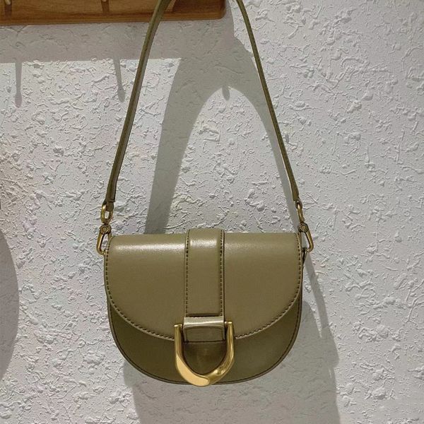 

design handbag saddle underarm bag, women's 2021 new fashion, versatile leather design, foreign style one shoulder messenger bag ucbh