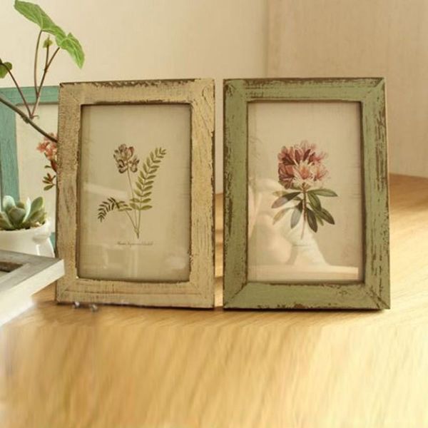 

frames vintage 5 inch wooden po frame creative diy home room decor wedding family pictures holder ornaments