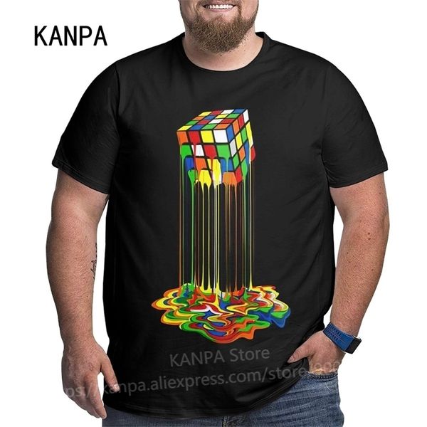 Benzersiz Tasarım Grafik Erkekler T Shirt Artı Boyutu Boyu Pamuk T-Shirt Büyük Adam Siyah Yaz Kısa Kollu Giysi 210706 Tops