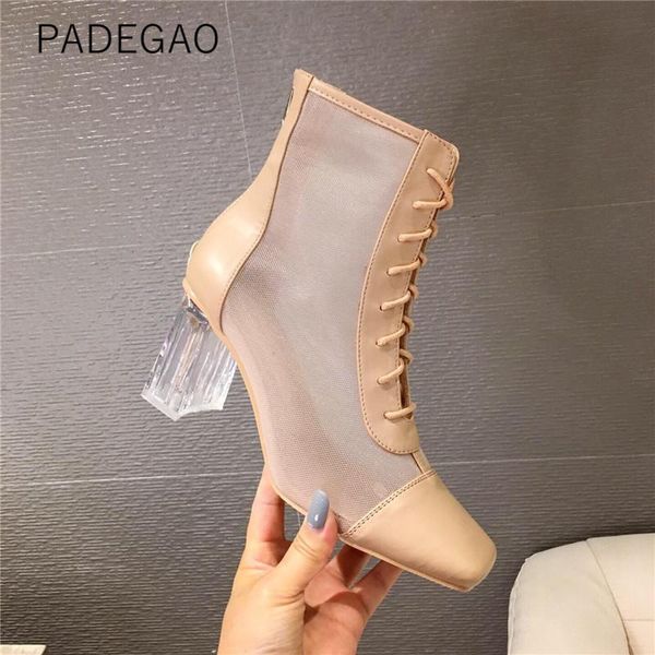 

boots women 2021 ol fashion korean ankle for vintage casual high heel, Black