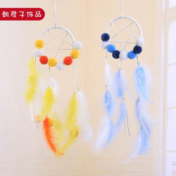 

souvenirs pendant dream catcher windbell girl room plush feather