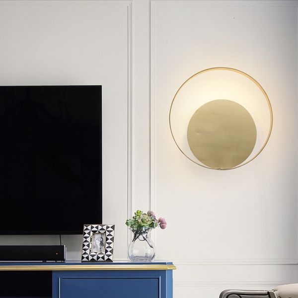 

modern interior led wall lamp room to decoration bright fixtures for home minimalist gold round the nightstand loft ladder light 143f