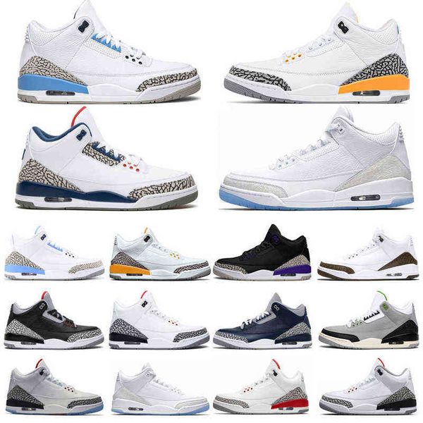 

classic jumpman 3s mens basketball shoes racer blue cool grey court purple varsity royal hall of fame laser orange fire red throw line