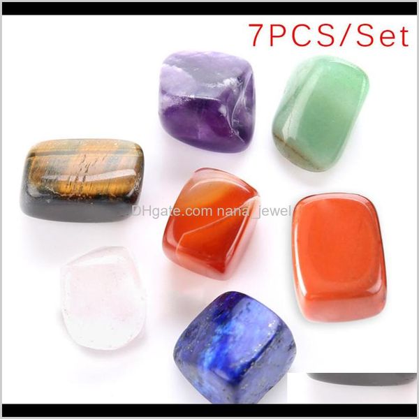 

7 chakra crystal healing tumbled stones set crystals mixed natural raw rough stones for tumbling as1is mxjc6