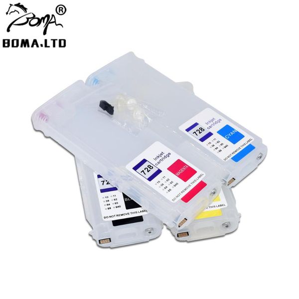 

boma.ltd t830 t730 for 728 ink cartridge new upgrade chip for 728 designjet 730 830 f9j68a f9j67a f9j66a f9j65a