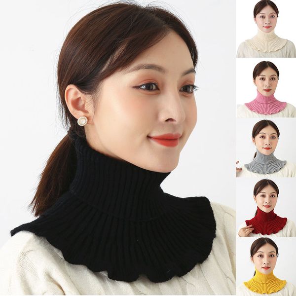

wavy turtleneck dickie turtleneck neck warmer durable elegant for women girl m2