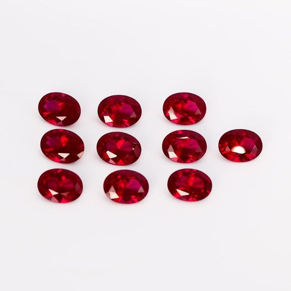 

loose gemstones 10-10.5ct gemstone 12x16mm oval ruby stones diy decoration jewelry accessories gifts 5 pcs/set wholesale, Black