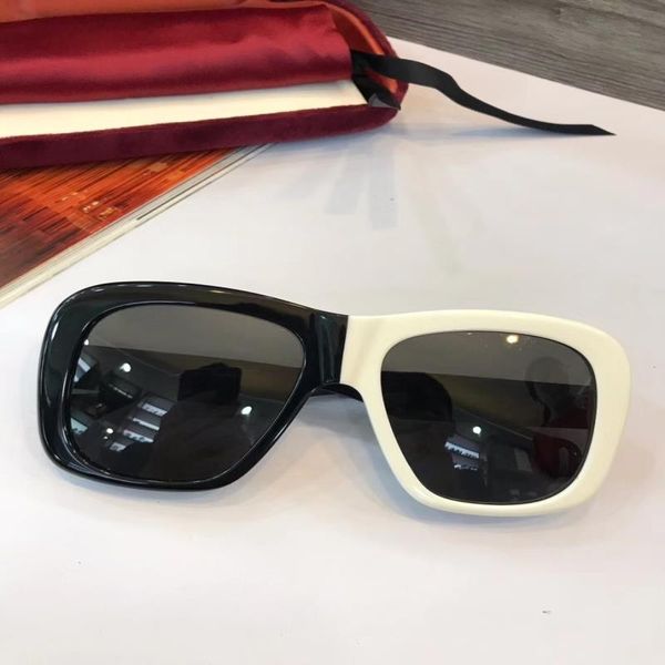 

new brand women sunglasses womens double sunglasses square uv400 for frame clamshell men designer g0498 layer kffol, White;black