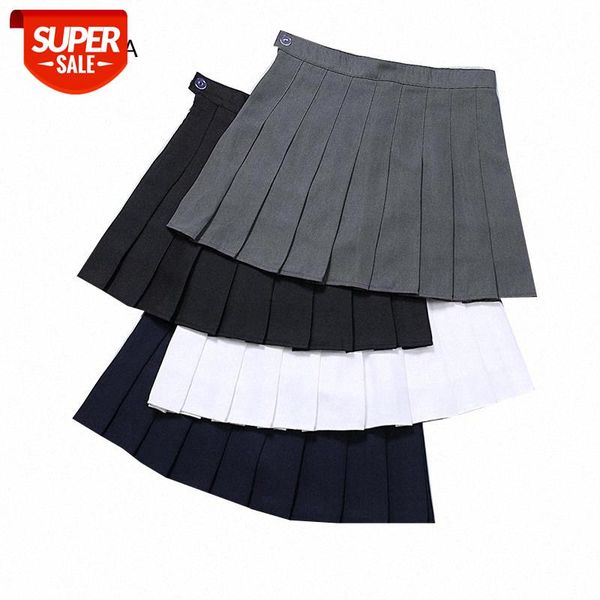 

new women summer high waist pleated skirts solid color ladies mini skirts preppy style sailor skirt fashion casual women's skirt #xy76, Black