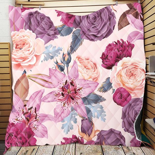 

comforters & sets 2021 flower type bedspread summer quilt blanket comforter bed cover quilting home textiles suitable for children adult