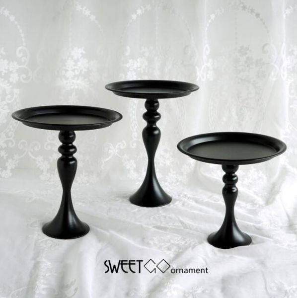 

kitchen storage & organization fashion round high foot black metal cake stand decorating tools cupcake for wedding decor dgj056