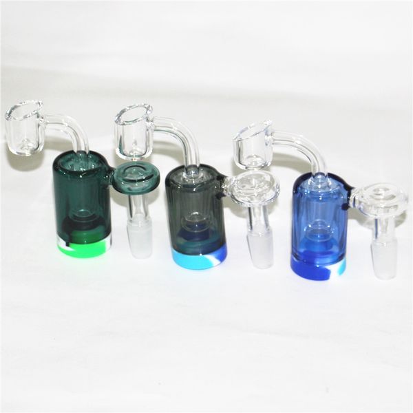 hochwertiger Wasserpfeifen-Aschefänger für Glasbongs, 14 mm, 18 mm, 45 Grad, weiblicher männlicher Aschefänger für rauchende Wasserpfeifen, Heady Dab-Ölplattformen