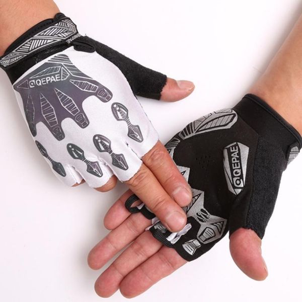 

cycling gloves chipper bicycle sunscreen half finger 058 race, Black