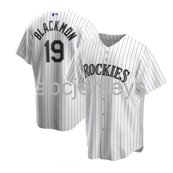 

stitched custom charlie blackmon white baseball jersey xs-6xl, Black