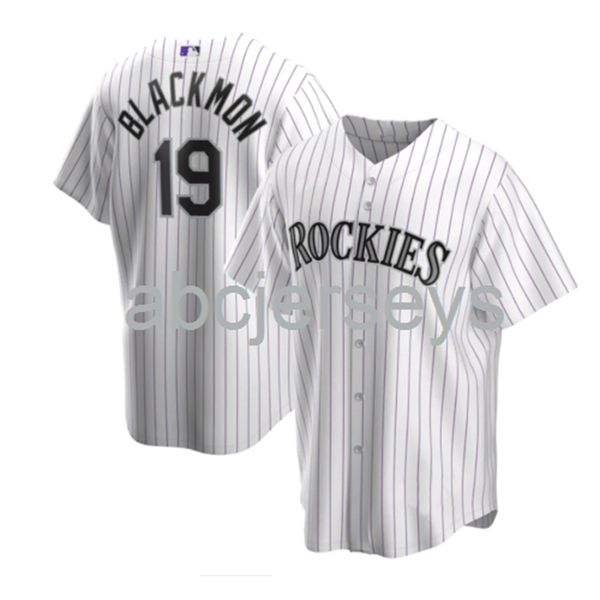 Maglia da baseball bianca personalizzata Charlie Blackmon cucita XS-6XL