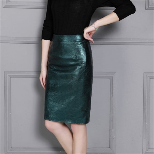 

new fashion genuine sheep hide k8 skirt bbte, Black