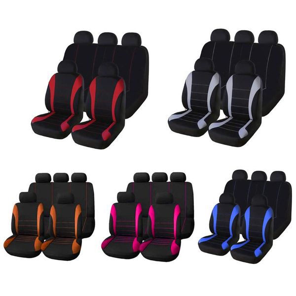 

9pcs front car seat covers front airbag ready sport bucket seat cover