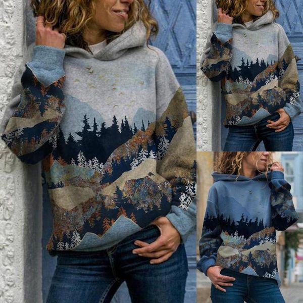 

racing jackets women's long sleeve sweatshirt mountain printing pullover lightweight shirts polyester breathable hooded casual tie dye, Black;red