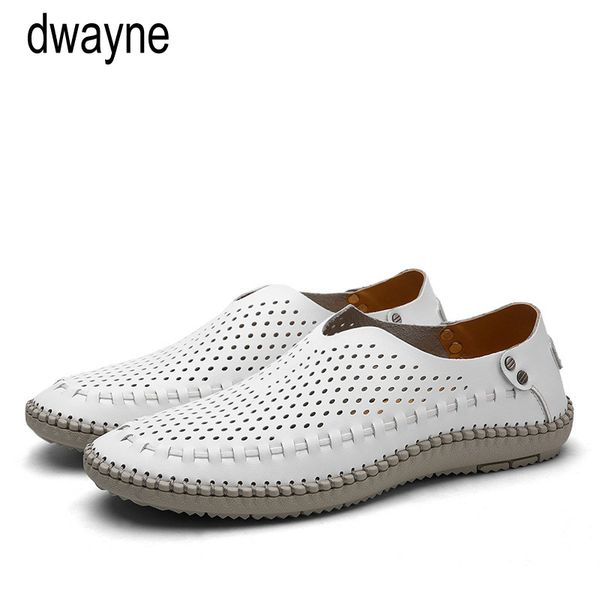 

summer sandals men slippers summer casual leather flat shoes soft comfortable beach sandals 2019, Black;white