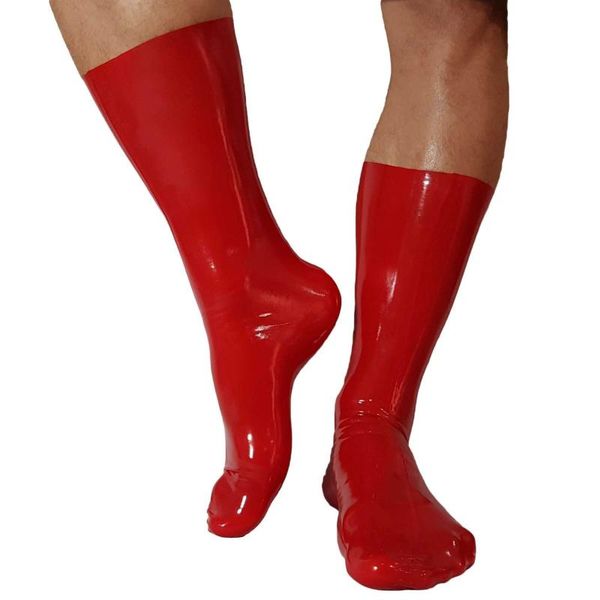

party masks gummi tights red latex rubber socks handmade