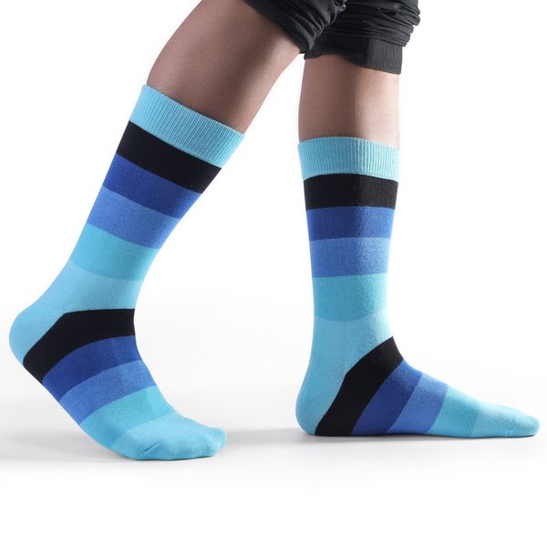 

men basketball with stepped long high tail casual trendy breathing middle tube ten korean man elastic socks new, Black