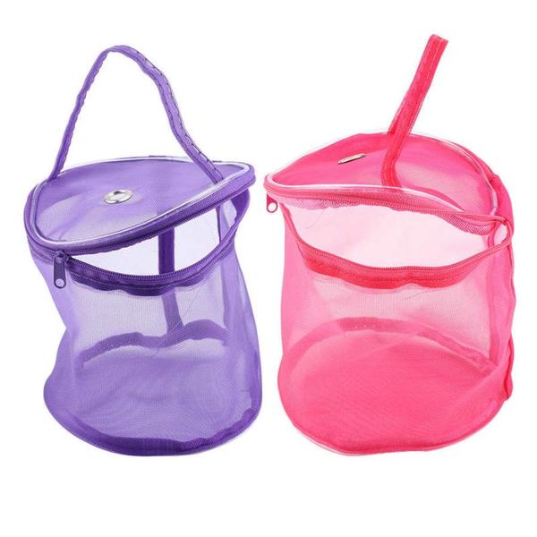 

portable storage bag mesh practical foldable storage handbag for home