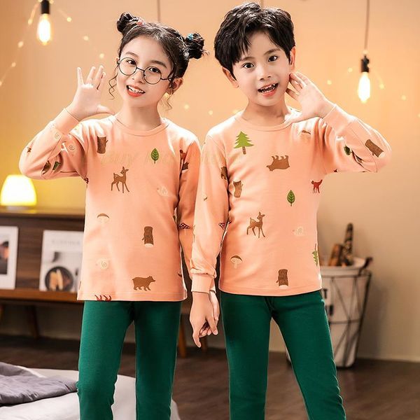 

pajamas christmas tree deer printed pajama suits for kids baby girls boys pyjama sets teenagers clothes set toddler clothing sleepwears, Blue;red