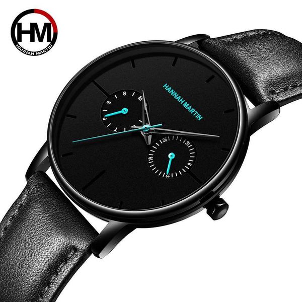 

men watch ultra thin brand luxury multifunction small dial leather strap mesh ins waterproof wristwatches relogio masculino 210527, Slivery;brown