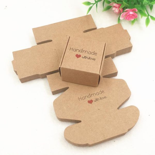 

gift wrap 100pcs two size kraft boxes handmade soap packing box sock colorful blank cardboard airplane carton