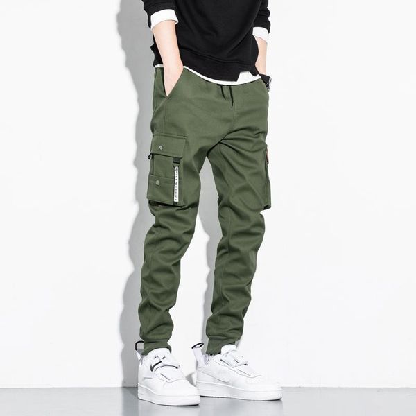 

men's pants autumn black jogger men cargo outdoor tactical casual loose sweat cotton trousers big size 8xl