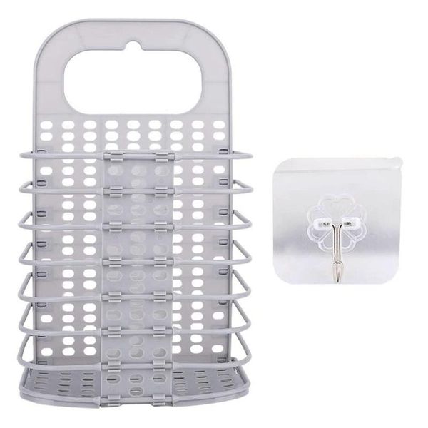 

foldable wall hanging laundry basket household kids toys organizer bathroom storage container