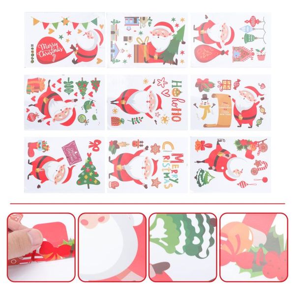 

wall stickers sheets of christmas theme decoration adorable window