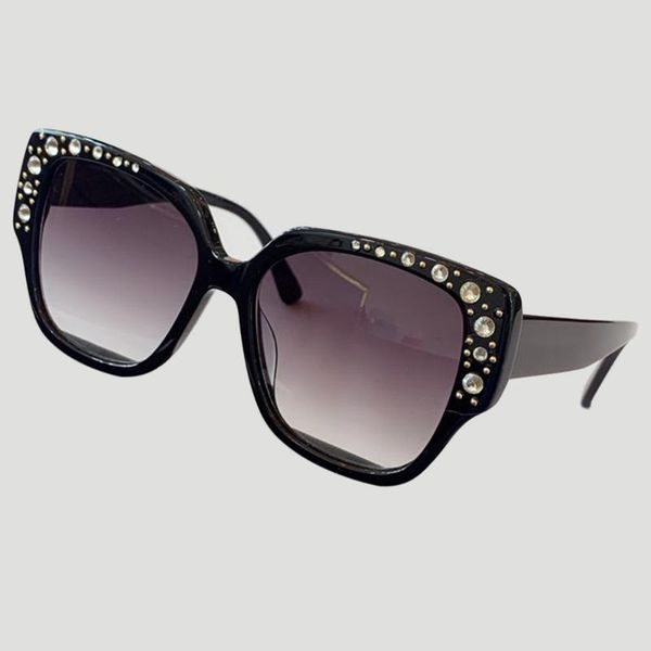 

sunglasses luxury pearl fashion rectangle women brand design acetate frame sun glasses with original box uv400, White;black