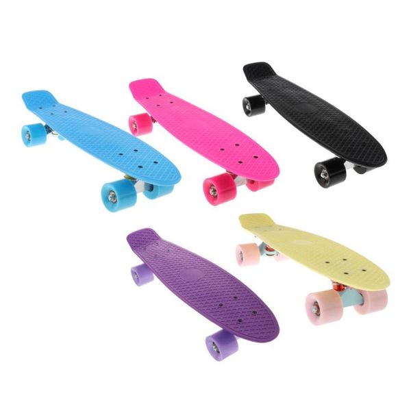 

skateboarding 22inch mini complete skateboard with aluminum bracket and pu wheels abec-7 bearing for kids beginners