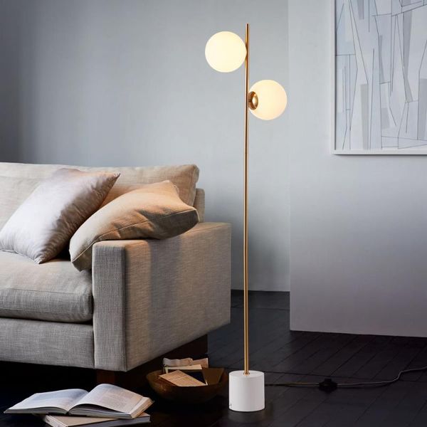 

modern minimalist glass ball stand lamp nordic personality bedroom bedside living room sofa ball floor lamp for living room