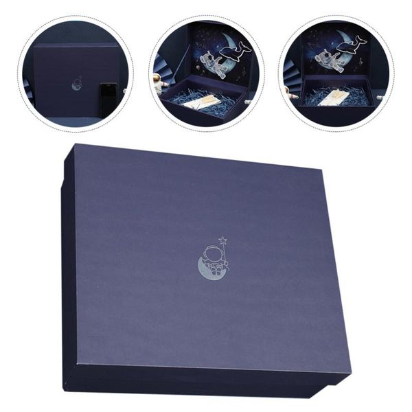 

1pc delicate spaceman gift box valentine's day gift wrapper present box