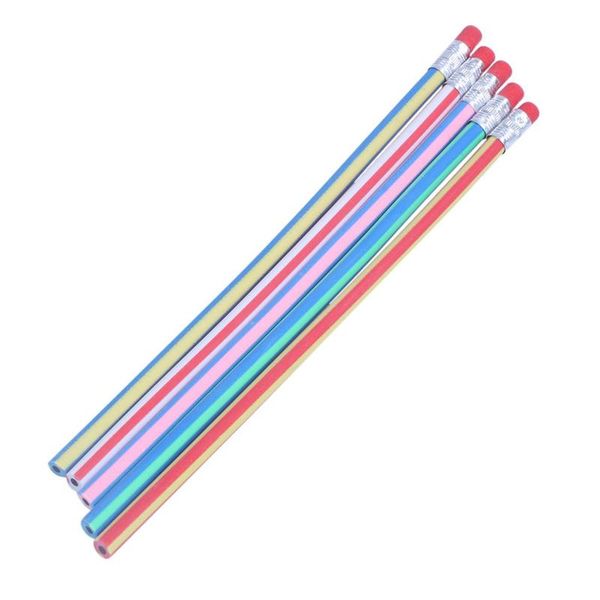

50 soft flexible bendy pencils kids children school fun equipment