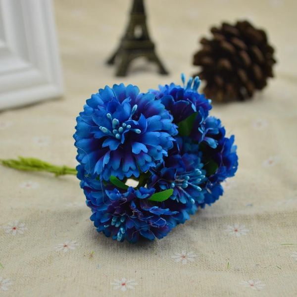 

60pcs/bag silk carnation artificial flower christmas for home wedding decor accessories fake scrapbooking diy wrea jllujq