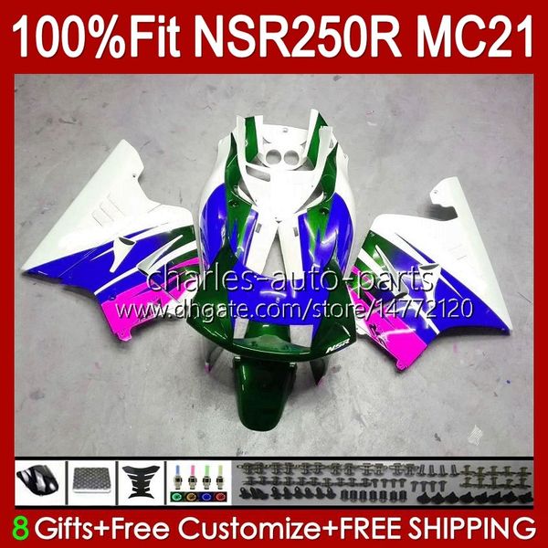 Iniezione per HONDA NSR 250R NSR250 NSR 250 R 90 91 1992 1993 103HC.147 NSR250R MC21 PGM3 NSR250RR 1990 1991 92 93 Carenatura OEM blu lucido