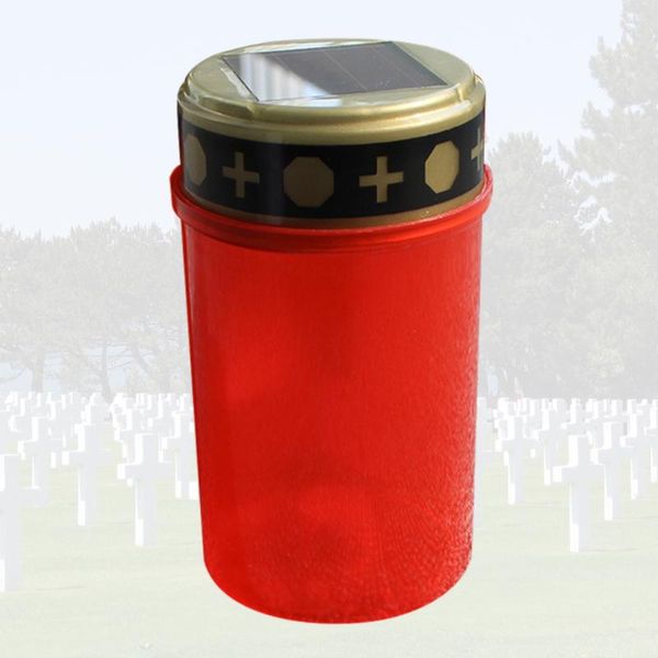 

1 pc solar-powered candle lamp for (contains ground socket red)
