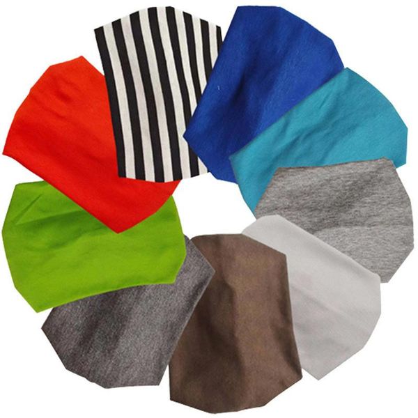 

caps & hats winter spring cotton baby hat soft elastic headband women hairband girls kids bonnet knit wild accessories, Yellow