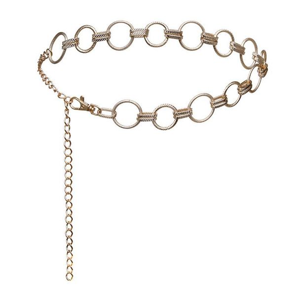

belts metal versatile waist chain belt body belly for women ladies, Black;brown