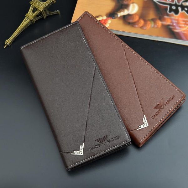 

men's long money wallet multi men wallets business brand card holder coin purse men handbag clutch bags minimalism, Red;black