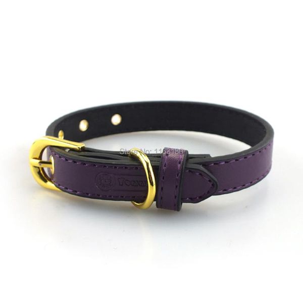 

dog collars & leashes 144 pcs/lot pu leather collar pet for small medium large dogs puppy cat neck belt strap products
