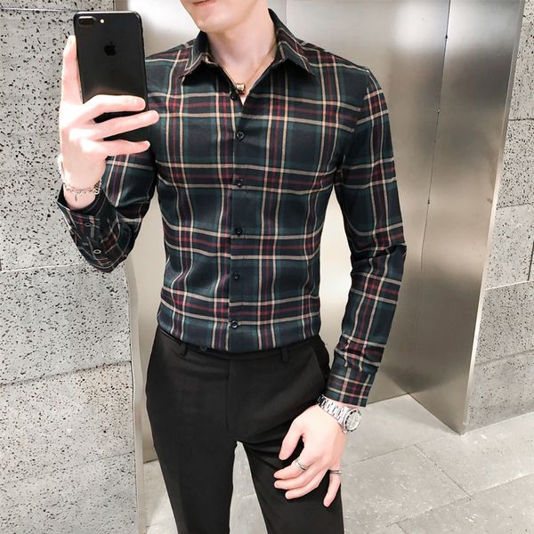 

classic men's chess shirt with long sleeves fine 9ov3, White;black