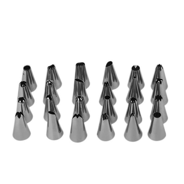 

baking & pastry tools 24pcs stainless steel cake decorating icing piping nozzles tips set pen